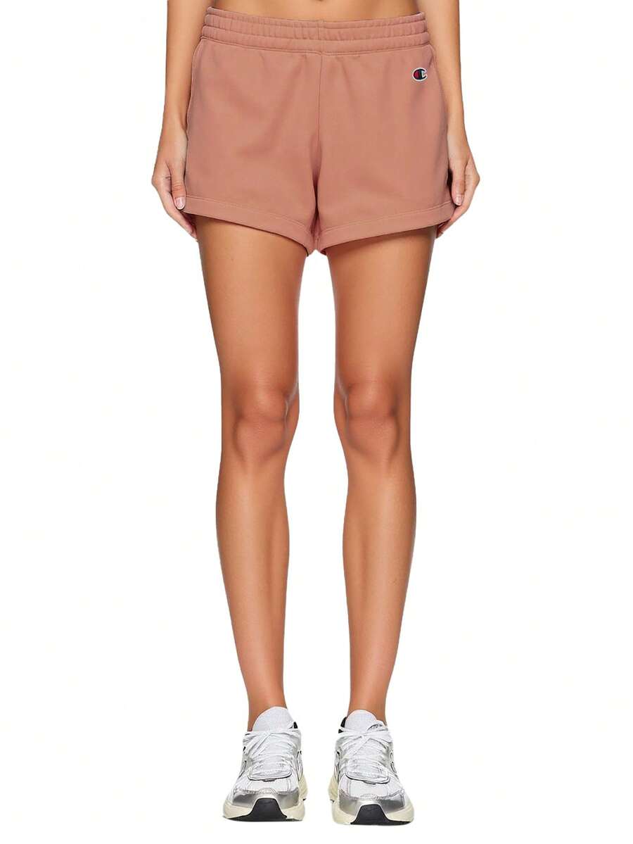Champion 女士松紧腰休闲运动短裤，夏季 - 粉色 - 查看 1
