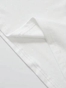 SHEIN LUNE A Plus-Size Lady Jesus Floral Butterfly Print T-Shirt, Suitable For Daily Wear - White - View 7