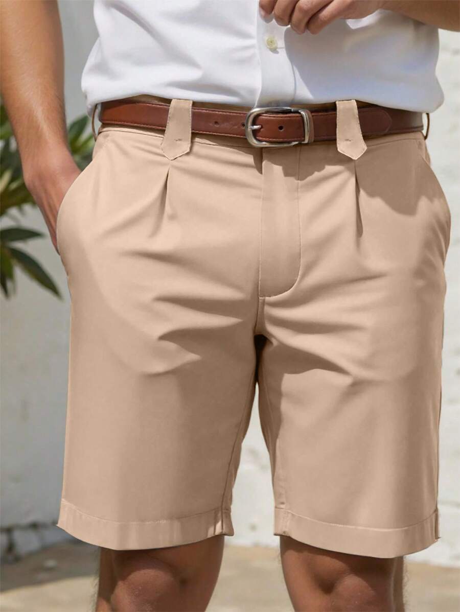 Manfinity Homme Men Solid Slant Pocket Shorts,Men Solid Slant Pocket Shorts Baggy Cargo Shorts, INS Best-Selling For Husband, Boyfriend Gifts