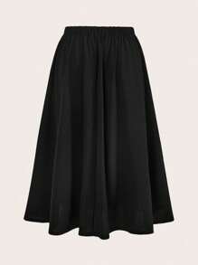 Sweetra Bộ 2 món đơn giản, tối giản, cổ điển, lãng mạn, eo thon - màu đen - Xem 8