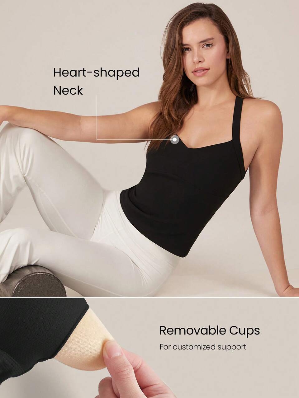 FeatherFit™ Halter Backless Tank Top