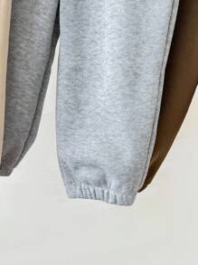 SHEIN Baby Boy Dinosaur Embroidery Elastic Waist Jogger Pants - Multicolor - View 6