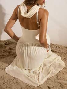 Opulessa Sleeveless Backless Long Dress For Women  Holiday Outfits Summer Outfits Vacation