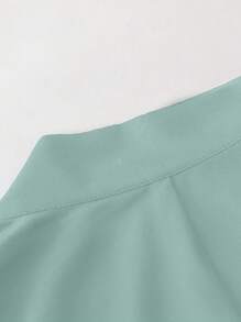 Irokai 日本女士传统印花和服浴衣宽松两件套服装，夏季节日 - 薄荷藍 - 查看 6