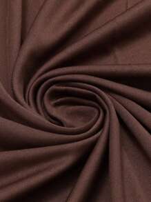 Glamine 1pc Women's Solid Color Ruched Halter Backless Top Fall Women Clothes Back To School Halloween, Christmas - Brown - View 5