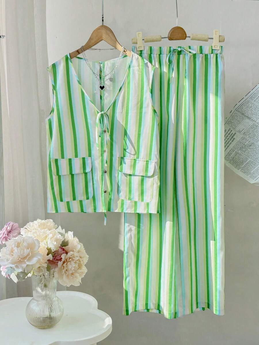 Women Two Pieces Outfits For Daily Wear - Multicolor - View 1