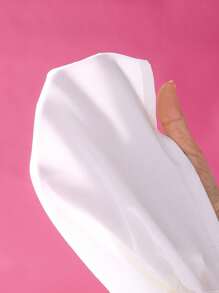 SHEIN 三件套女童优雅时尚套装：白色长袖休闲衬衫、红色针织背心和格子裙，适合上学、上班和秋季穿着。 - 紅色 - 查看 8