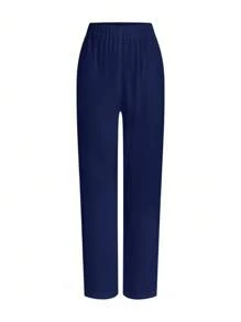 TaskEZ 女式缺口领短袖上衣和松紧腰长裤手术服套装