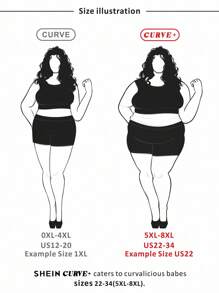 SHEIN CURVE+ Curves 大码/学校服装/返校服装/返校休闲百搭撞色领大码连衣裙大码长袖连衣裙大码工作服 8xl 女装大码黑色连衣裙女式大码连衣裙秋季女士服装、冬季、CURVE PLUS - 黑色 - 查看 4