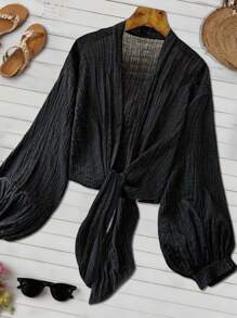 SHEIN Unity Women Plus Size Elegant Multi-Occasion Casual Lightweight Jacket, Suitable For Commuting And Everyday Wear, Spring/Summer Fall Winter Cloth For Women Autumn - White - View 1