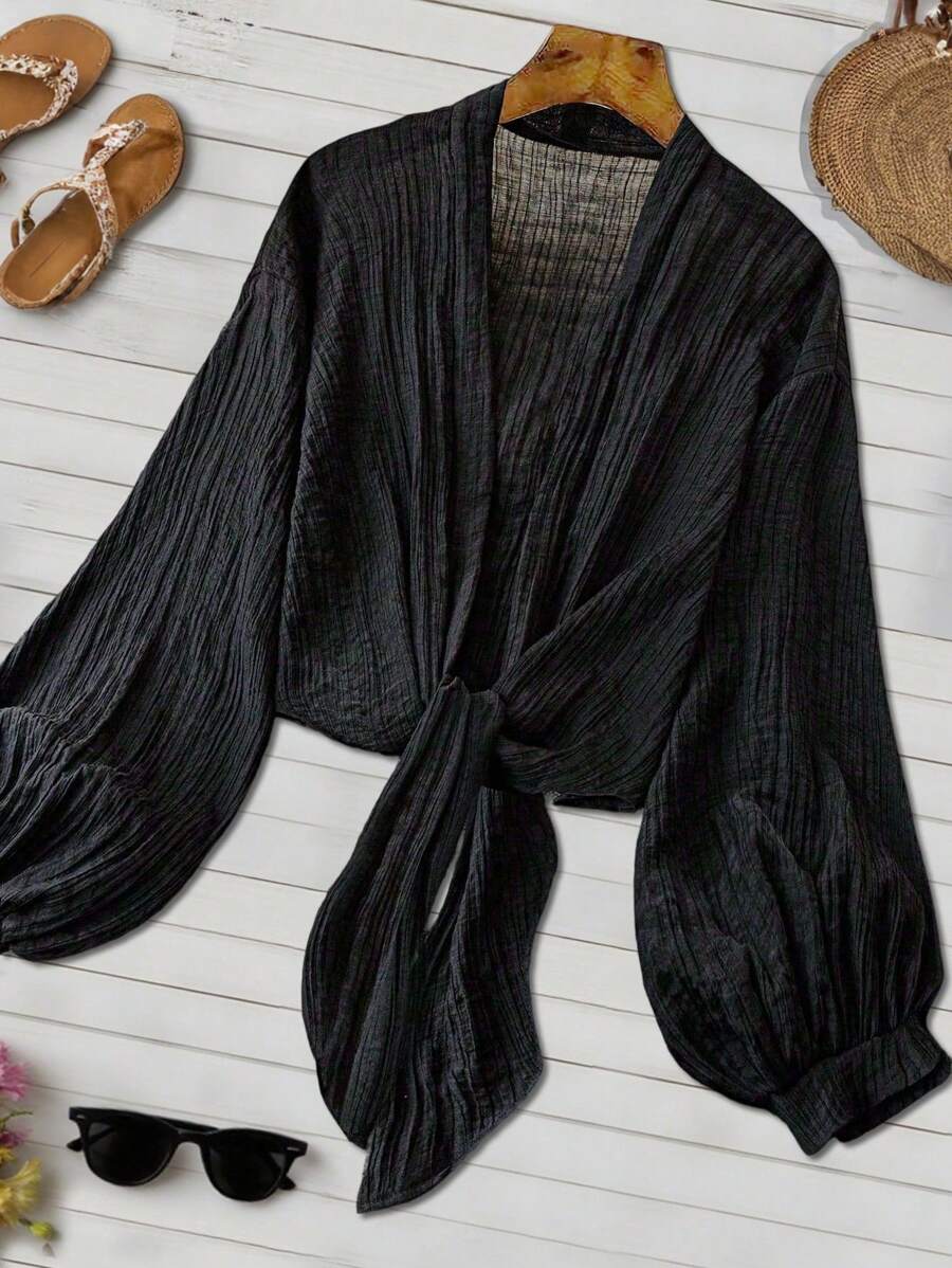 SHEIN Unity Women Plus Size Elegant Multi-Occasion Casual Lightweight Jacket, Suitable For Commuting And Everyday Wear, Spring/Summer Fall Winter Cloth For Women Autumn - White - View 1