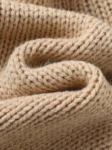 Cozy Pixies 新生女婴宽松休闲简约舒适圆领小熊图案开衫