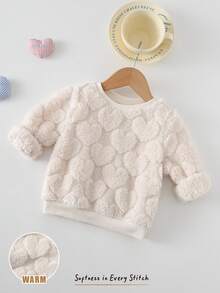 Cozy Pixies Baby Girl Floral Plant Pattern Solid Color Soft Knit Crew Neck Long Sleeve Pullover Sweatshirt Warm Baby Girl Clothes Fuzzy Baby Sweater Fall Winter