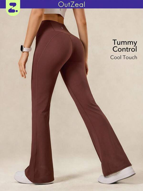 OutZeal Pantalon évasé décontracté pour le gym et le yoga, avec contrôle du ventre et protection UV pour femmes
