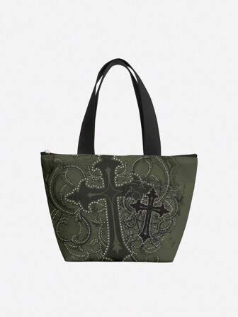 Goth Bolsa de almuerzo, bolsa porta almuerzos para trabajadores de oficina, estudiantes, diseño a color tipo preppy