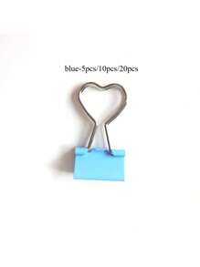 10pcs Pink Heart-Shaped Paper Clips, Ideal For Organizing Paper, Notes, Photos And Documents - Office, Home, School And Craft Supplies - Pink - View 7