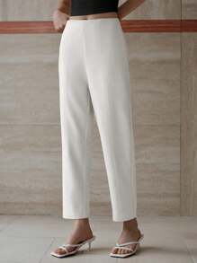 MOTF PREMIUM SLANT POCKET STRAIGHT LEG PANTS - White - View 5