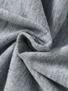 女童休闲时尚创意可爱卡通蓝色兔子与字母标语图案印花短袖T恤+长裤2件套搭配服装（2套单独出售） - 彩色 - 查看 5