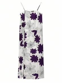 Irokai Japanese Women's Printed Traditional Separated Kimono Yukata For Summer Festival - Purple - View 4