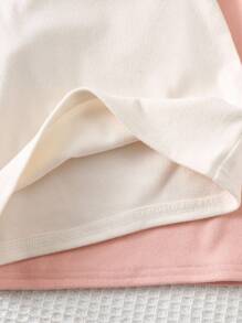 Cozy Pixies 女婴蝴蝶结装饰荷叶边圆领长袖套头衫，百搭舒适 - 彩色 - 查看 8