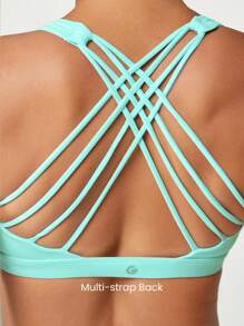 GLOWMODE FeatherFit™ Essential Multi-Strap Bra Light Support Low Impact Yoga Daily Fall Winter