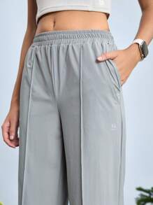 In My Nature Damen Lässig vielseitige einfarbige Gerade-Bein Outdoor Jogginghose