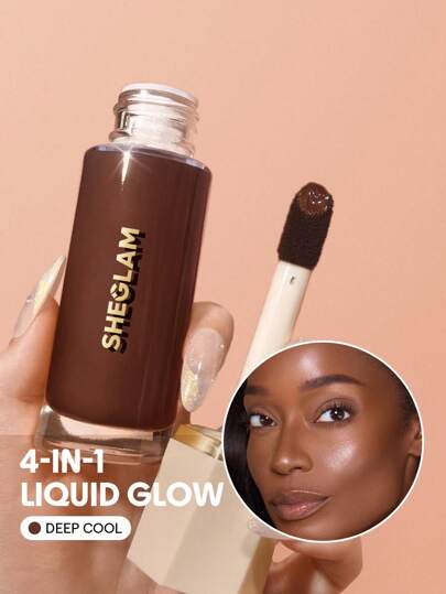 Prebase Hidratante Iluminadora Y Correctora Sunburst Glow Mixer-Deep Cool Prebase Ligera Y Fijadora RáPida Para Rostro Marca Belleza Maquillaje CosméTico Para Mujeres NiñAs Perfecto Para OtoñO Invierno Ideal Para Y2K Elegante Moda Adecuado Para CumpleañOs Navidad Presente Fiesta Listo Mejor Color