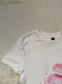 Attitoon 女士夏季花卉/夏威夷印花短袖修身 T 恤 - 彩色 - 查看 5