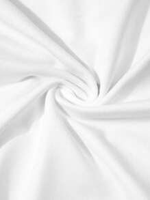 INAWLY 女士圆领卡通文字印花休闲百搭圆领短袖T恤，夏季 - 白色 - 查看 3