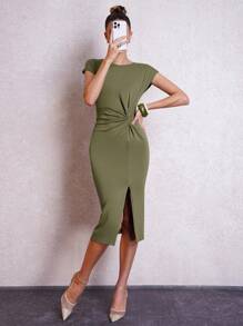 Lavishia Women's Tight-Fitting St. Patrick's Day Green Mini Dress, Summer