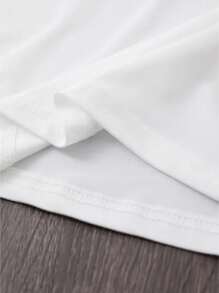 Portrait Print Short Sleeve Crew Neck Casual T-Shirt, Spring/Summer Women Apparel - White - View 3