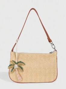 ROMWE Fairycore 1 pieza Accesorio colgante de dije brillante con diseño de palmera en estilo bohemio colorido, accesorio para bolso de vacaciones - Multicolor - Ver 3