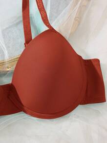 1 szt. Biustonosz damski na fiszbinach w jednolitym kolorze