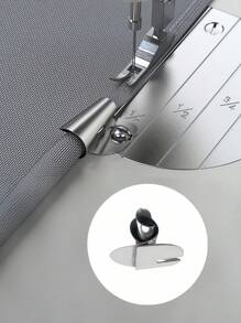 钢金属精密卷边专业工艺工具银色缝纫机压脚套装适用于 DIY 工艺裁缝家庭缝纫生日圣诞礼物工业家用机器兼容替换配件 - 銀色 - 查看 11