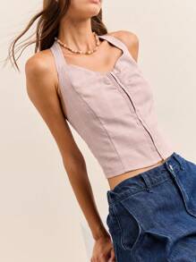 Nöista 露背领口上衣，前面有钩。 - 彩色 - 查看 6