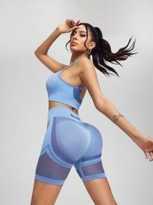 Innovista 无缝健身套装 运动 高支撑 速干 日常运动休闲 瑜伽 普拉提 HIIT 训练 骑行紧身裤 运动服 秋季结构化服装 胸罩 提臀 紧身短裤 舒适运动 深蹲防护 功能性网眼 透气 收腹 压缩 有氧运动 拳击 骑行 跑步 户外运动 健康 TT 病毒式 IG 卷轴准备 FYP INSTA OOTD 蓝色 工作妈妈健身套装 两件套 运动表现装备 女性影响者 时尚服装 多功能日常穿着 耐用 优质欧洲 英国 巴西 墨西哥 更年期友好 返校活动秋季健身系列 Lulu 的替代平台 优质、实惠、预算友好、健身服、体育训练、有氧运动、Gymtok - 淡紫色 - 查看 3