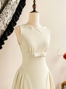 Vintamour 复古优雅女式连衣裙 口袋蝴蝶结休闲连衣裙 节日度假服装 女士婚礼宾客礼服 女士返校生日礼服 女士优雅教师服装 女士生日服装 女士度假服装 女士优雅连衣裙 返校服装 秋季女装 白色连衣裙 优雅度假礼服 秋季服装 女士教堂礼服 女士教堂服装 女士节日服装 - 杏色 - 查看 2