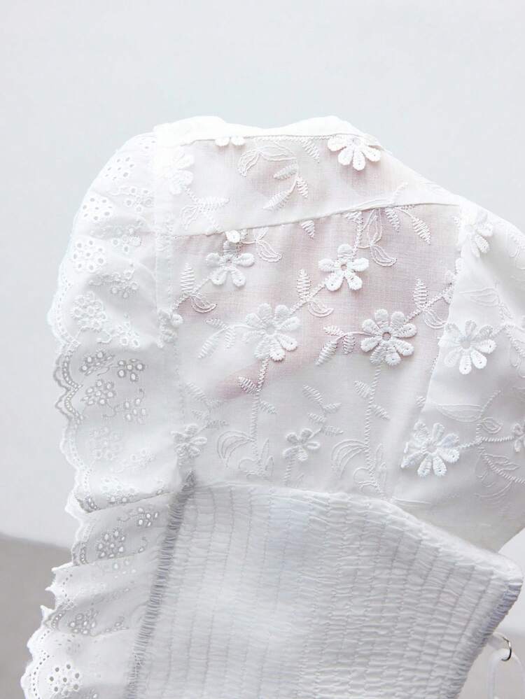 SHEIN Maija 2025 New Spring & Summer Music Festival, Beach Vacation, Open Front, Cross Tie Adjustable Shoulder Straps, Ruffle Hem Sexy Camisole Top, Suitable For Wedding Guest, Brunch, Airport, Daily Parties, Gatherings