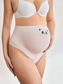 Moonlight&Mama 3pcs Pack High Waist Panda Print Maternity Thong Panties - Multicolor - View 4