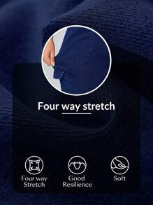 Flexra 大码女式抽绳腰锥形七分牛仔裤 - 藍色 - 查看 7