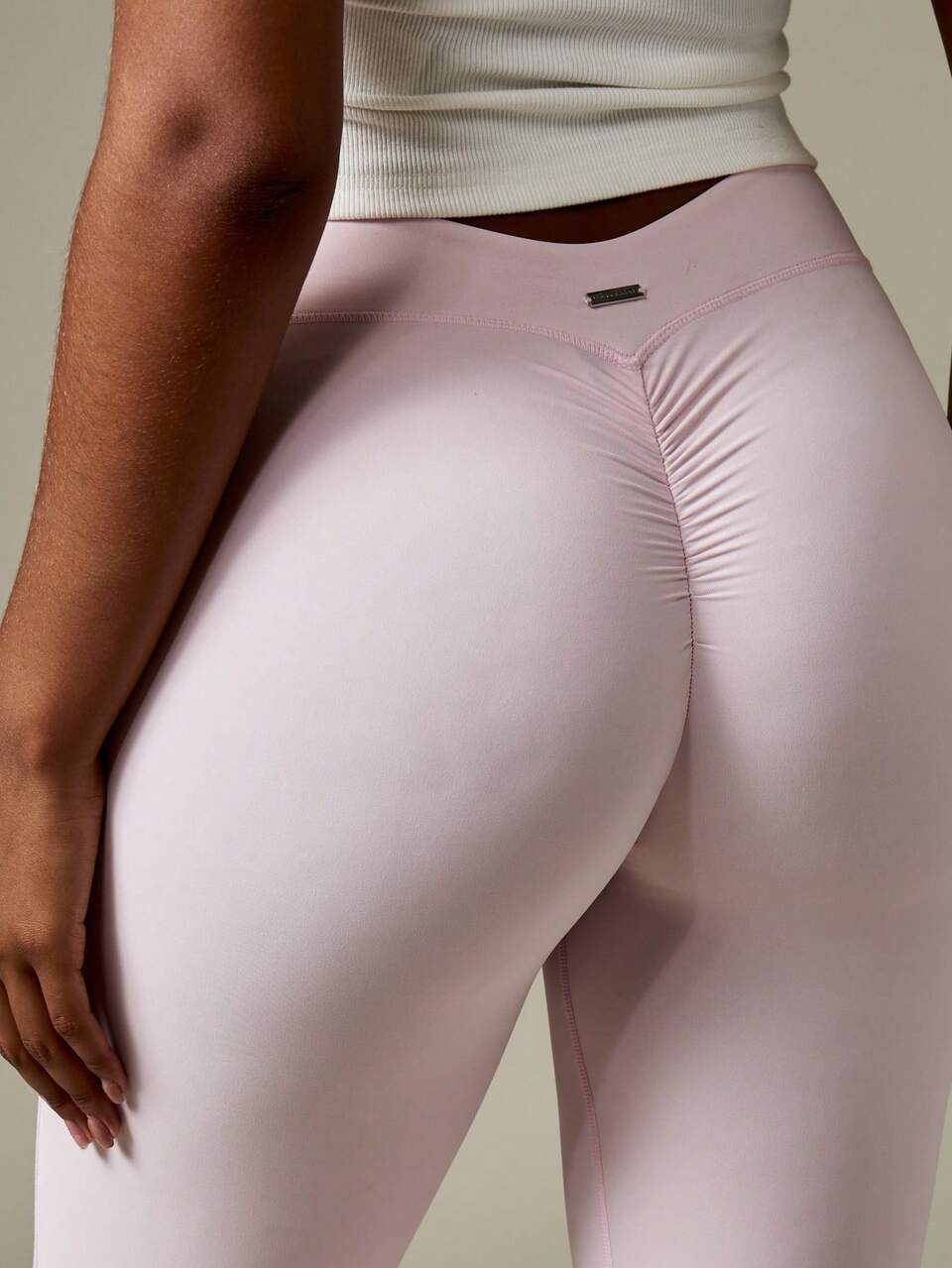 Missguided x Playboy High Waisted Athletic Leggings With Ruched Detailing