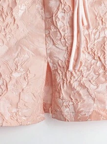 Flirla Falda corta elegante y de moda con diseño de botones en jacquard para mujer de talla grande - Multicolor - Ver 5