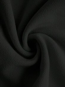 BizChic 2025秋季新款黑白撞色不对称下摆优雅时尚都市浪漫简约乡村风音乐节机场旅行婚礼宾客生日万圣节商务休闲办公室约会派对郊游返校女装上衣 - 黑色 - 查看 13