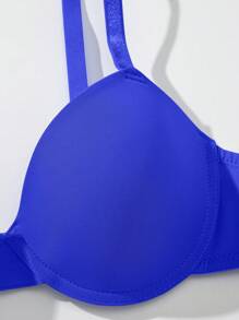 1pc Women's Simple Solid Color Underwired Bra Push Up Bra Bras Cute Push Up Push Up Bra Set