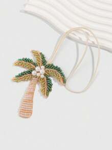 ROMWE Fairycore 1 pieza Accesorio colgante de dije brillante con diseño de palmera en estilo bohemio colorido, accesorio para bolso de vacaciones - Multicolor - Ver 6