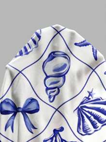 Veykashi 大码女式吊带紧身连衣裙，蝴蝶和贝壳海洋印花，适合休闲度假