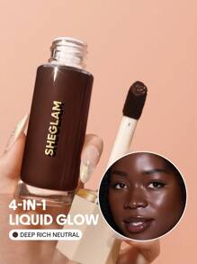 SHEGLAM Sunburst Glow Mixer-深層滋潤中性修正液亮白保濕妝前乳快速定妝液輕盈臉部妝前乳 品牌 美容 化妝 化妝品 適合女性與女孩 完美搭配夏季春季 Y2K 時尚 流行 生日 母親節禮物 假期 派對準備就緒 最佳顏色 - Deep Rich Neutral - 查看 1