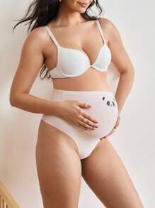 Moonlight&Mama 3pcs Pack High Waist Panda Print Maternity Thong Panties - Multicolor - View 5
