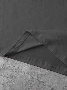 INAWLY 大码休闲宽松字母印花短袖 T 恤 - 深灰色 - 查看 4