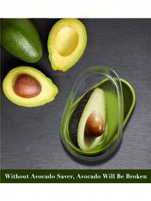 1pc/2pcs New Avocado Preservation Box, Avocado Storage Container, Avocado Fruit Preservation Box, Avocado Tool - Clear - View 9